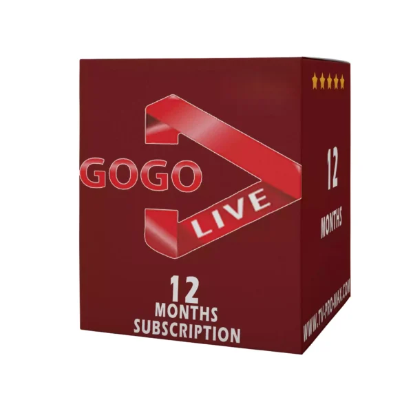 GOGO IPTV SUBSCRIPTION 12 MONTHS