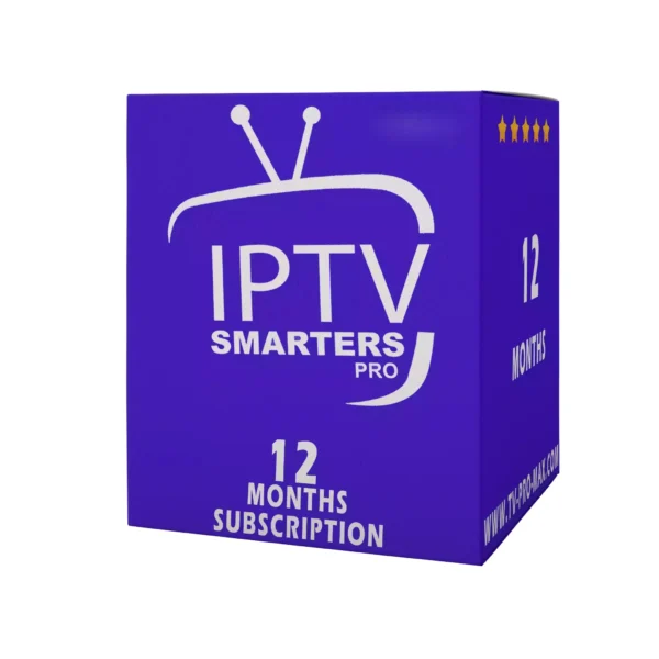 IPTV SMARTERS PRO SUBSCRIPTION 12 MONTHS